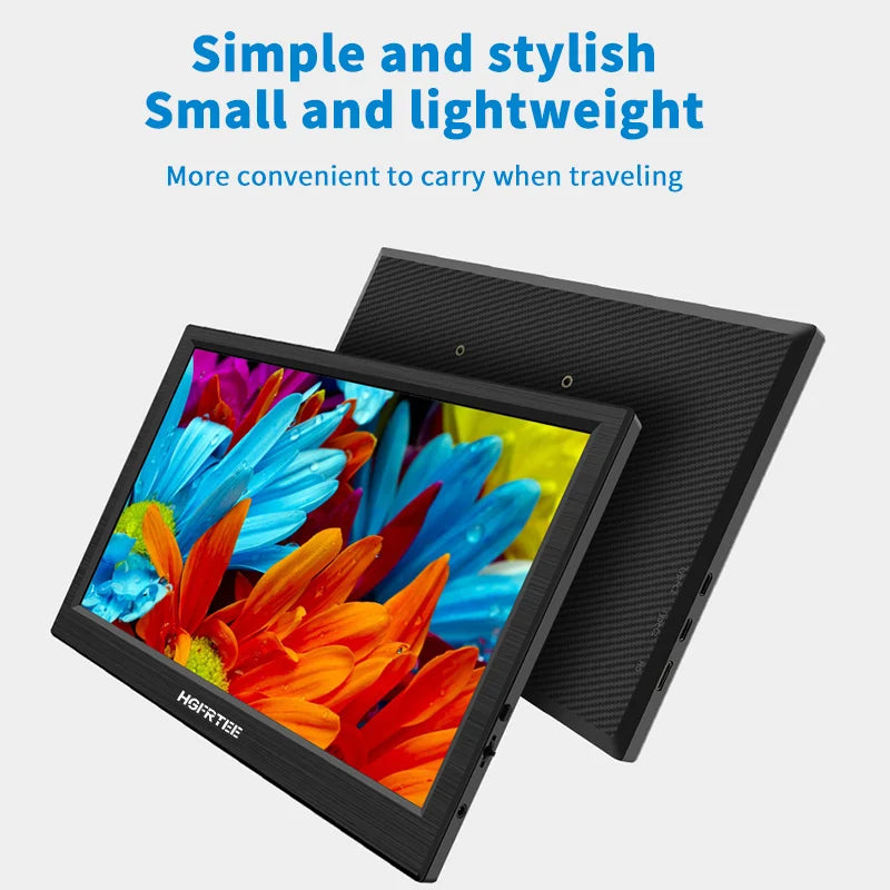 HGFRTEE 11.6" Portable Monitor — 1366×768 | IPS (ADS) | 60Hz | Speakers