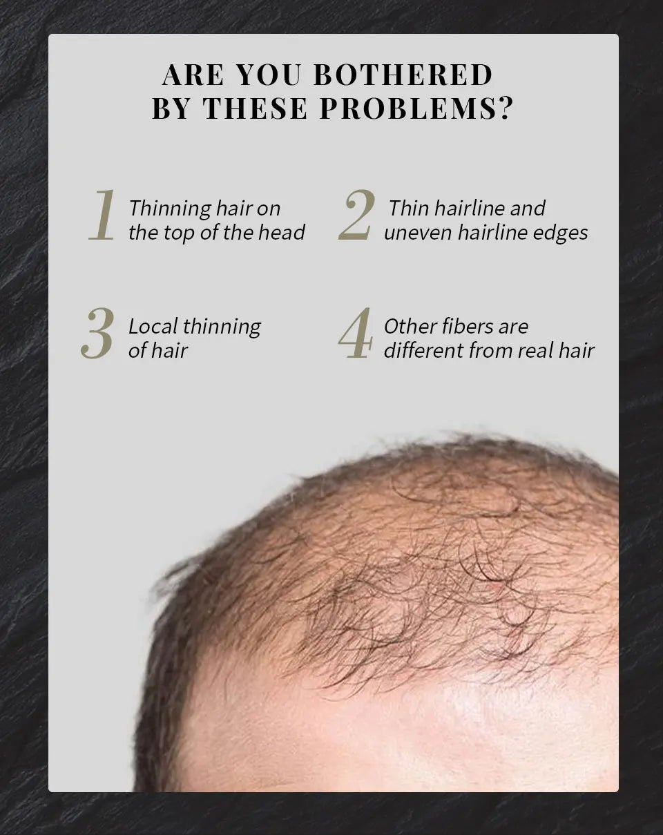 SEVICH Keratin Hair Fiber Set – Covers Sparse Hair & Bald Spots (25g)