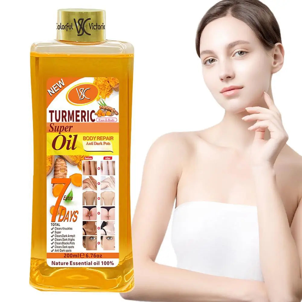 200ml Turmeric Essential Oil For Face & Body Moisturizing Hydrating Natural Rose Essential Oil Face Care Skin Care