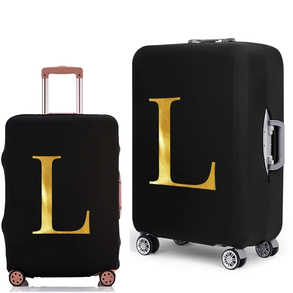Letter Print Luggage Cover Thicker Suitcase Protective Case Trunk Case Apply Elastic Dust Case for 18" To 32" Travel Accessories