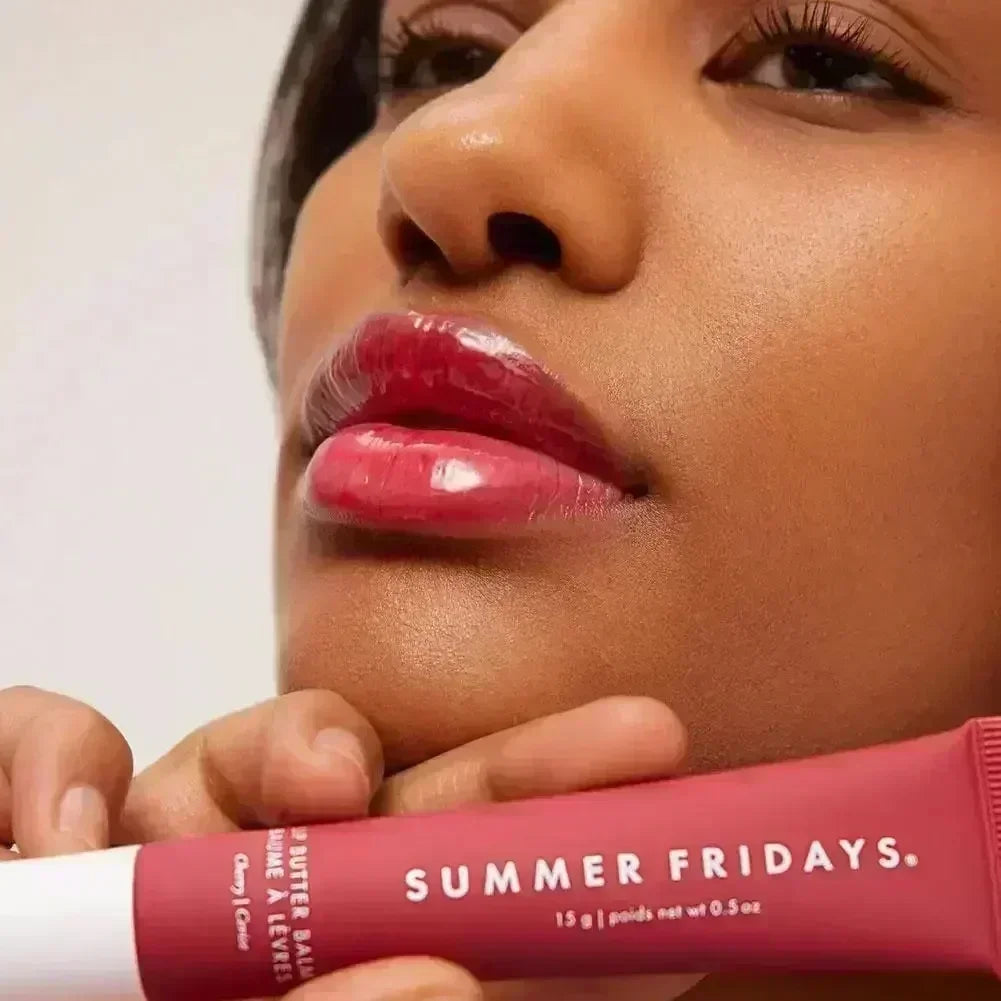 Summer Fridays Lip Balm Gloss — Moisturizing Mirror-Shine Lip Oil (Vanilla • Pink Sugar • Coffee Cake • Clear)
