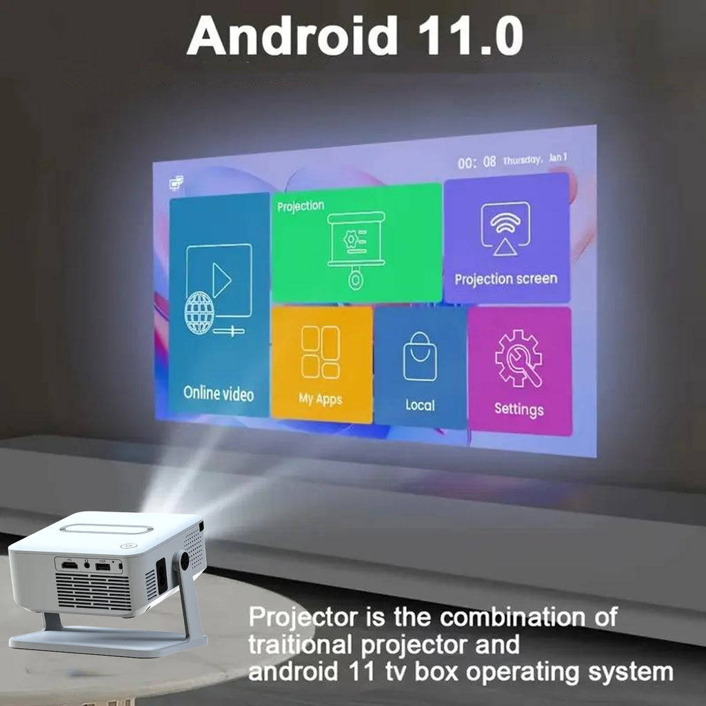 Xnano HA109 Smart HD Portable Projector (Android 11)