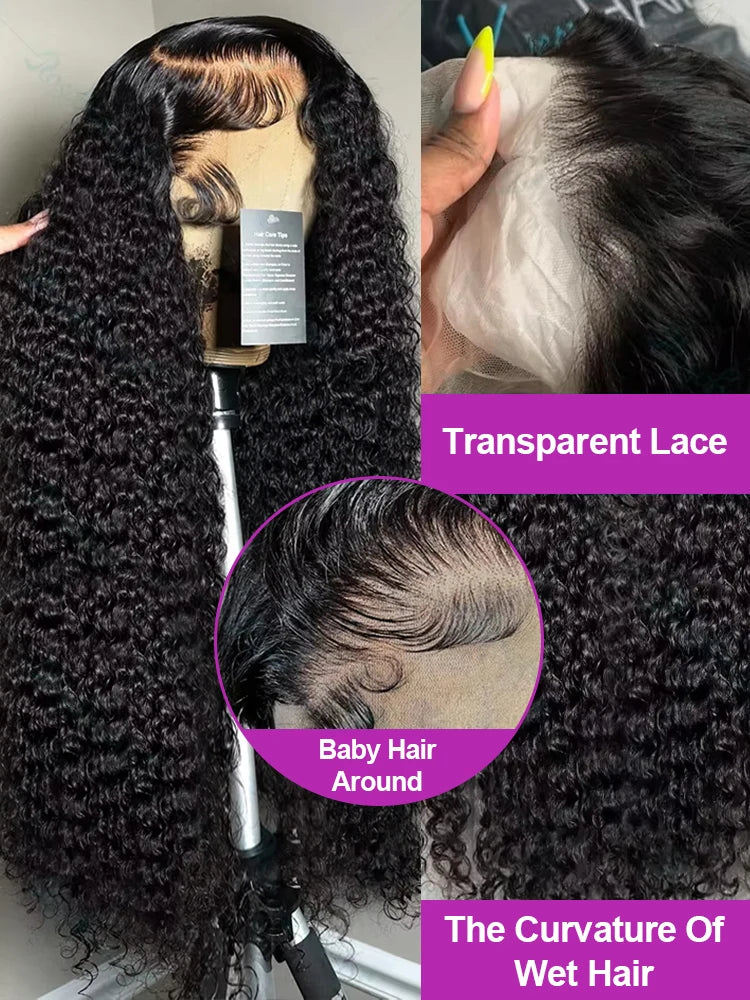 HJ WEAVE BEAUTY HD Loose Deep Wave Lace Wig — 13×6 / 13×4 / 360, up to 40–46", 180–300% Density (Remy)