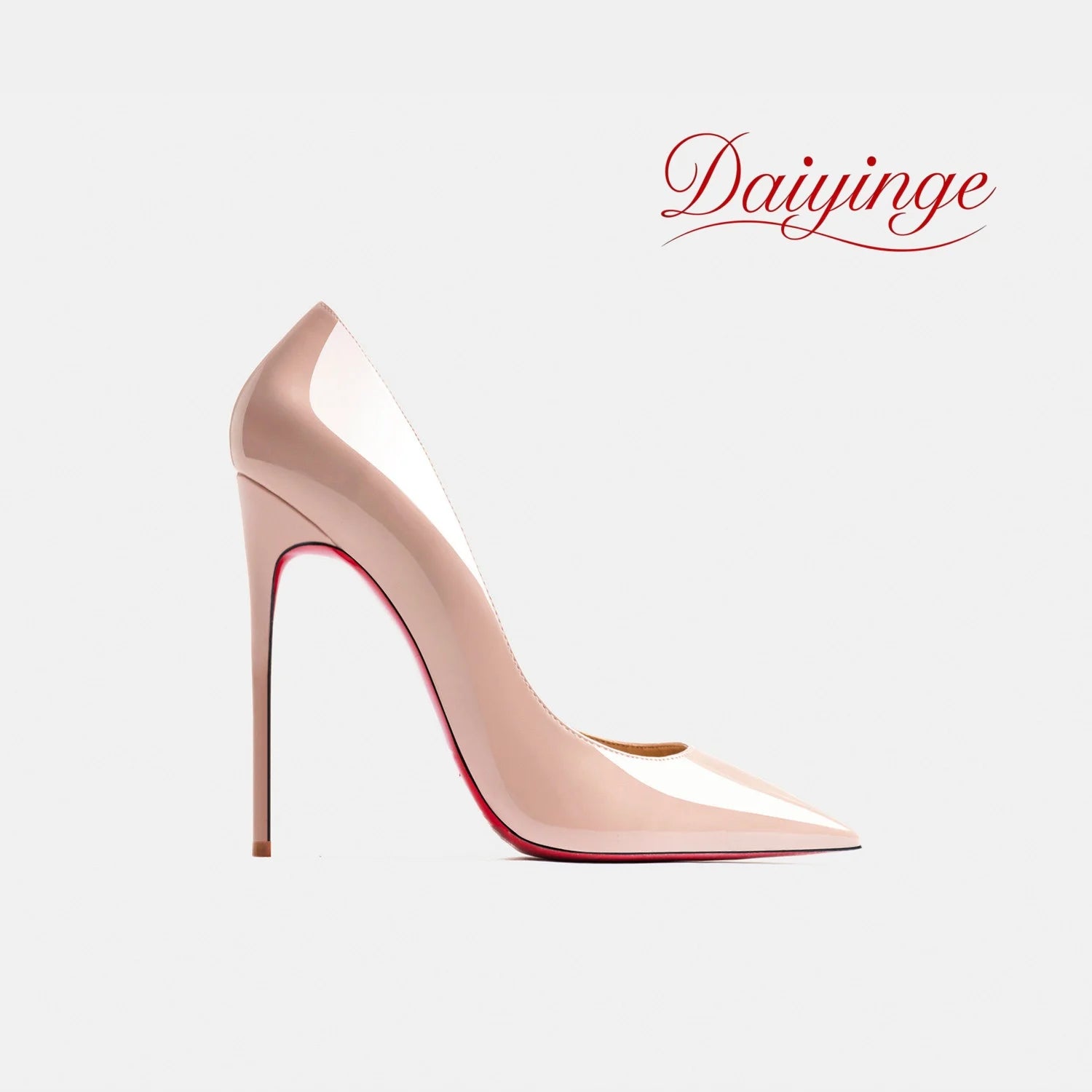 Heels For women 2026 Trend Leather Luxury Red Bottom High Heels 12cm Pointed Toe Stiletto Pumps Elegant Sexy Party Wedding Shoes