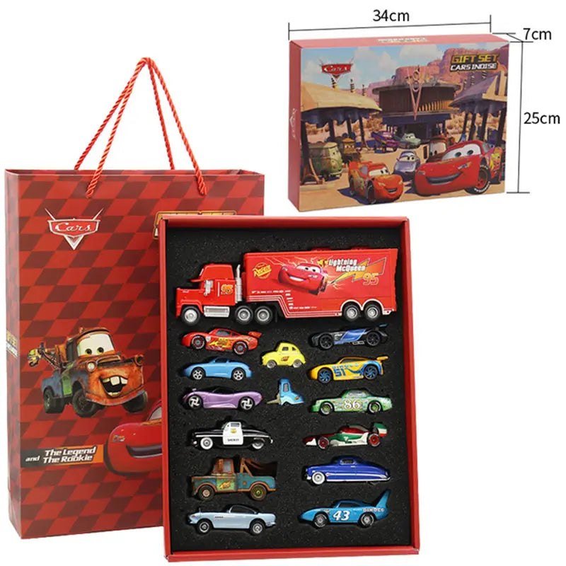 Disney Pixar Cars 3 Metal Diecast lightning McQueen Mater Champion Car Model Toy Gift Set Jackson Uncle Truck Boy Birthday Toys
