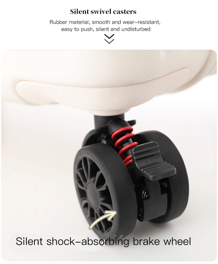 Expandable Hard-Side Trolley Luggage Set with Side Opening - Carry-On & Checked Suitcases, Anti-Shock & Password Lock