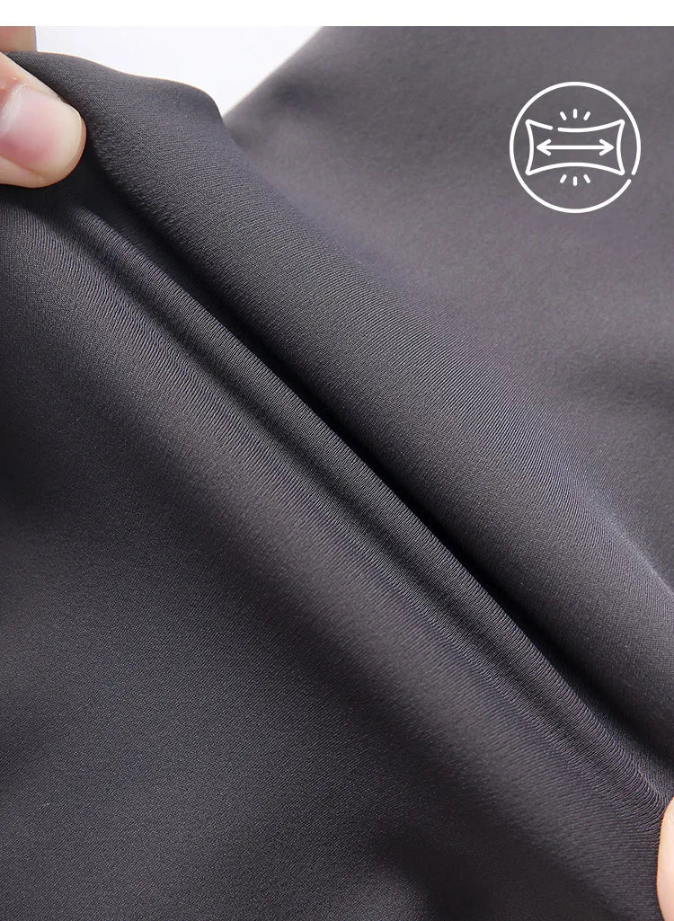 BIVIGAOS Snowflake Velvet Warm Sharkskin Leggings — Fleece-Lined High-Waist Winter Pants for Women