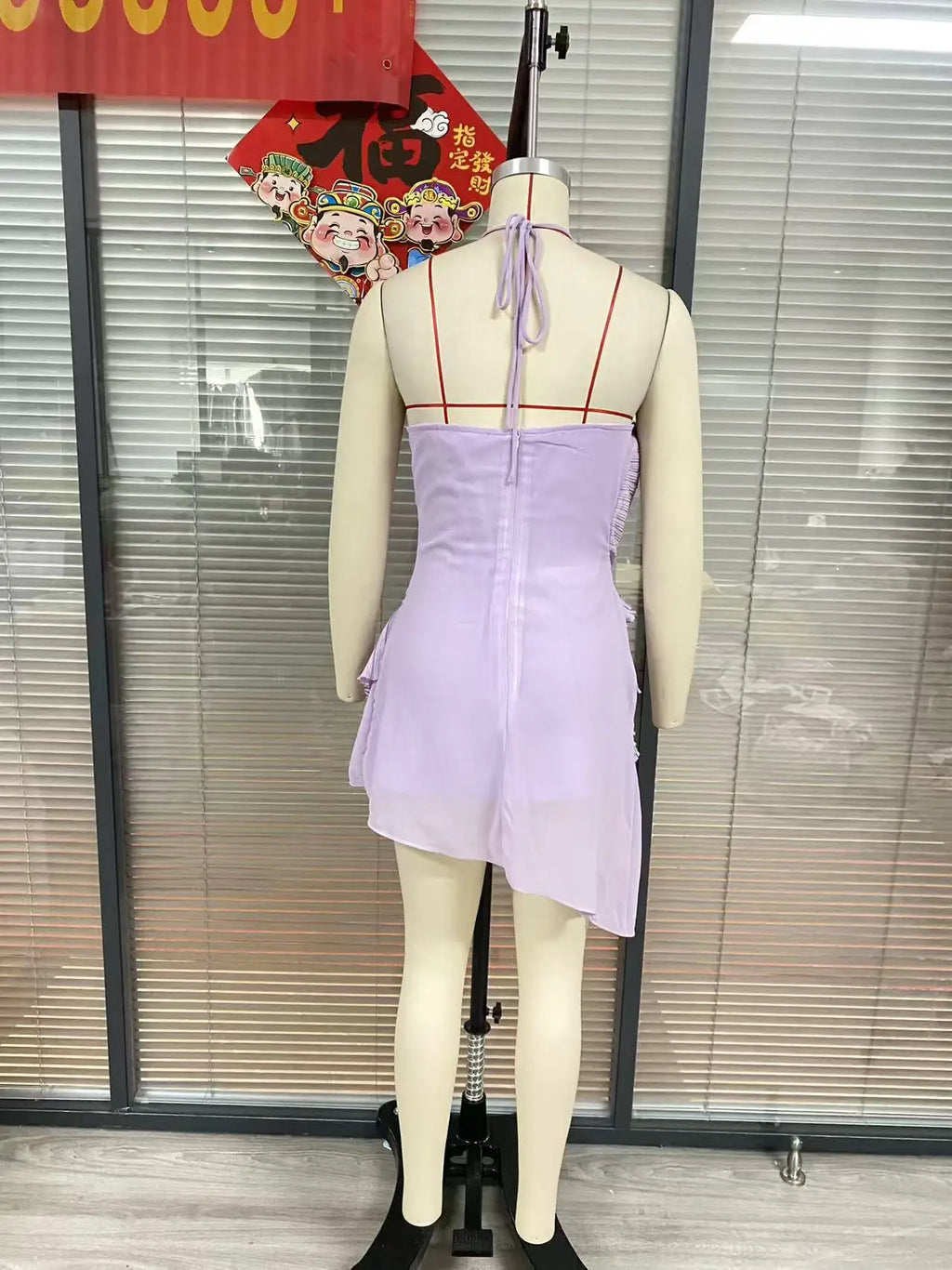 Giyu Sexy Evening Party Dresses Women Summer Halter Prom Gown Ruffles Lotus Edge Tiered Backless Robe Elegant Chiffon Long Dress