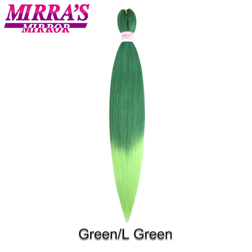 Corlorful Synthetic Jumbo Braids Hair Extensions 28 Inch Braiding Hair Pre Stretched Yellow Blue Green Red Pink Purple Braids