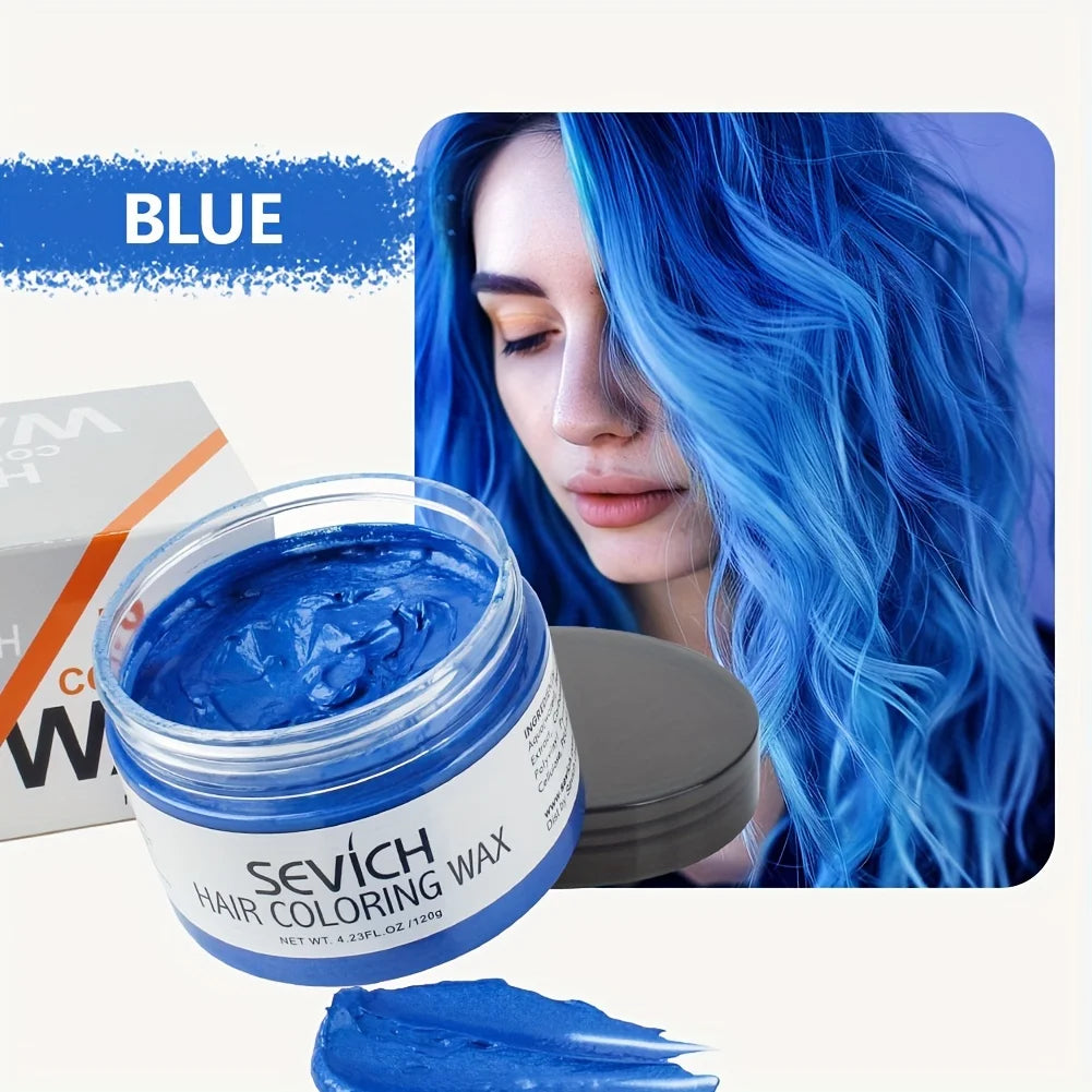 Temporary Hair Color Wax Kit for Men Women Kid Daily Party Cosplay DIY Washable Instant Hair Dye Cream Blue Purple Red Green
