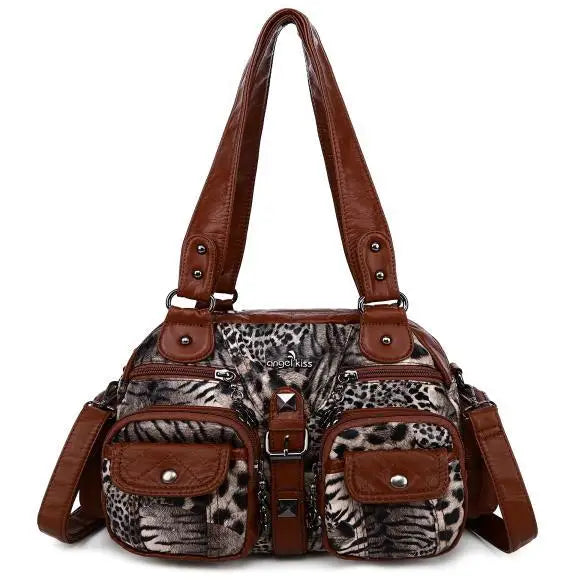 Angel kiss Women Handbags Satchel Top-handle Handbag PU Shoulder Bag Dumpling Pack Give Gifts Shoulder Bags Phone Money Pack