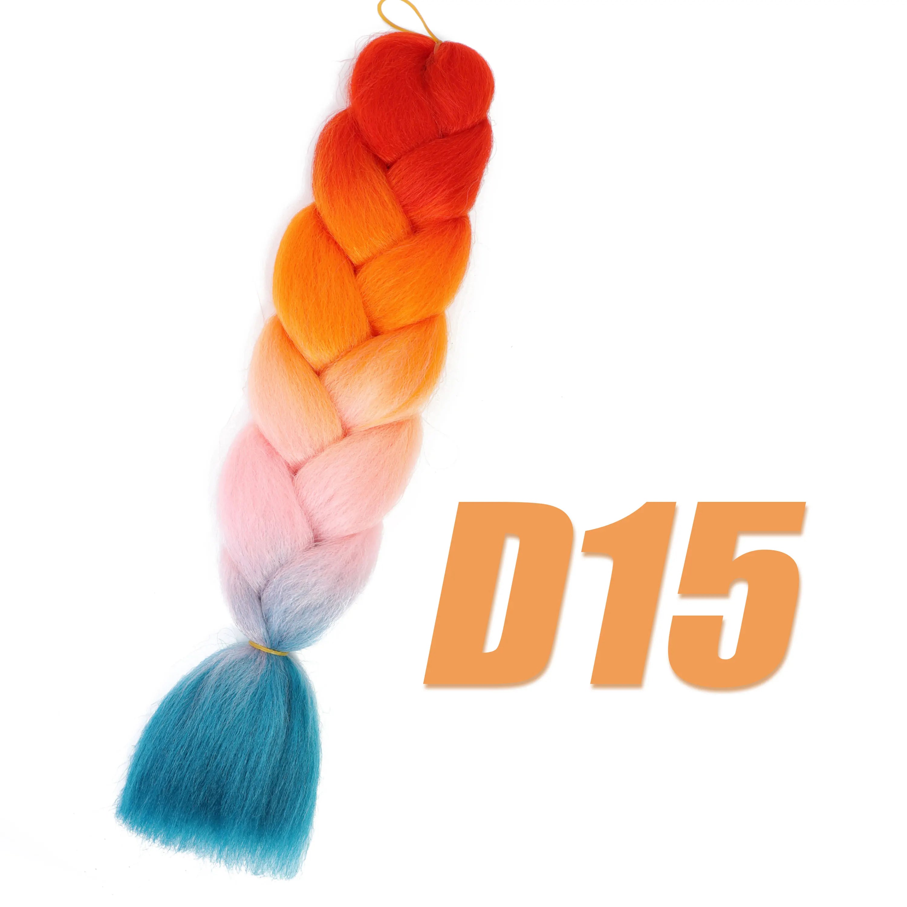 Synthetic Kanekalon Crochet Hair Braiding Hair Pre Stretched Curly Jumbo Braids Extensions Hair Accessories For Girls Braids