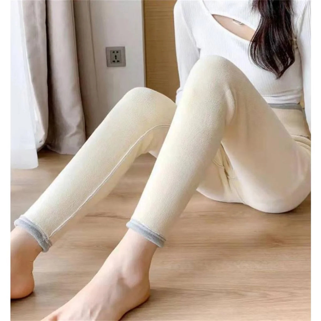 High-Waist Fleece-Lined Thermal Leggings – Warm & Butt-Lift Fit