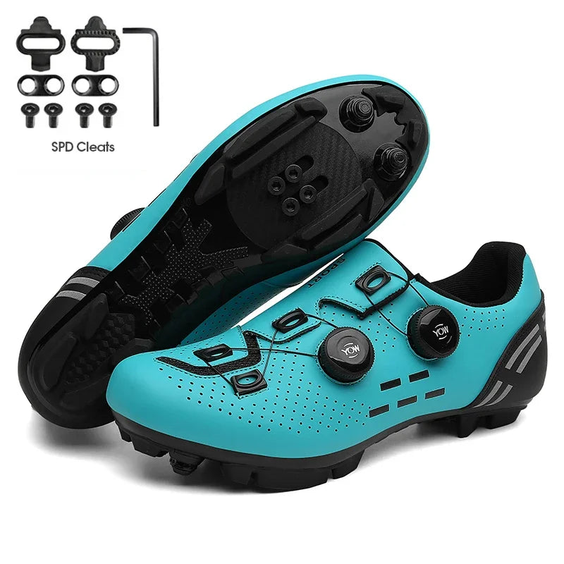 2023 Cycling Sneaker Mtb with Cleats Men Carbon Sports Speed Bike Shoes Women Mountain Racing Flat SPD Road Cycling Footwear