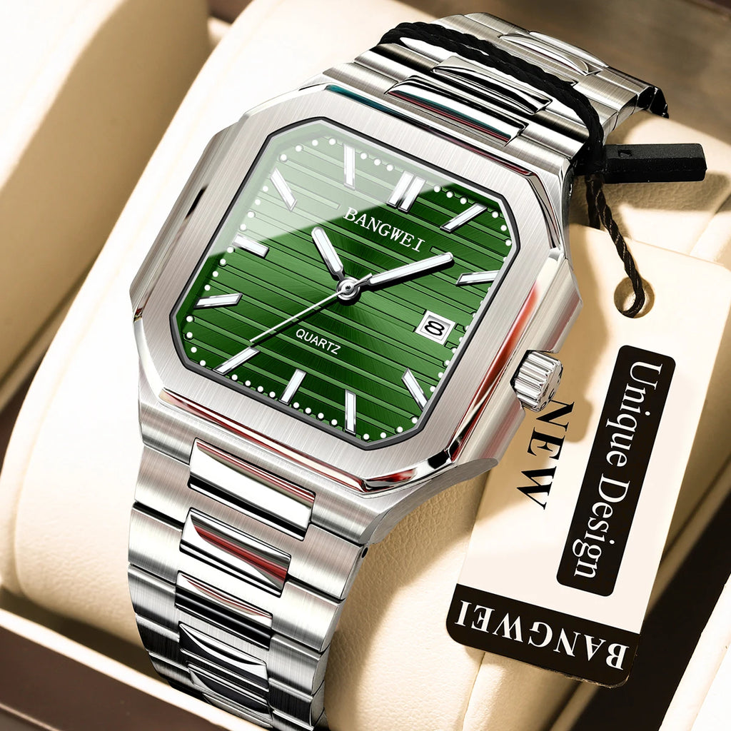 BANGWEI Women's wristwatch casual fashion luxury quartz Ladies clock luminous calendar vintage elegant Watch women montre femme