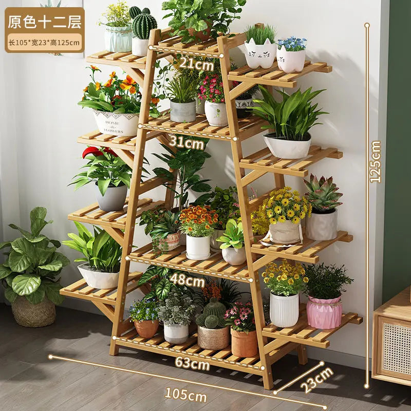 Floor-standing Rack Multi-layer Balcony Flower Rack Living Room Plant Rack Flower Pot Rack Climbing Flower Rack Succulent Plant