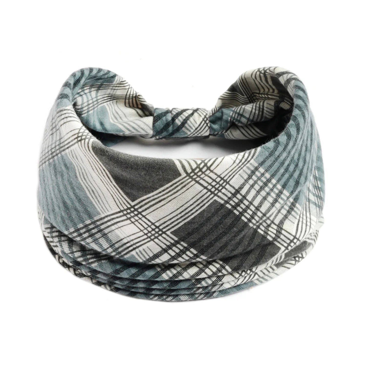 Boho Wide Knot Floral Cotton Headband | Stretch Turban Hair Scarf for Women