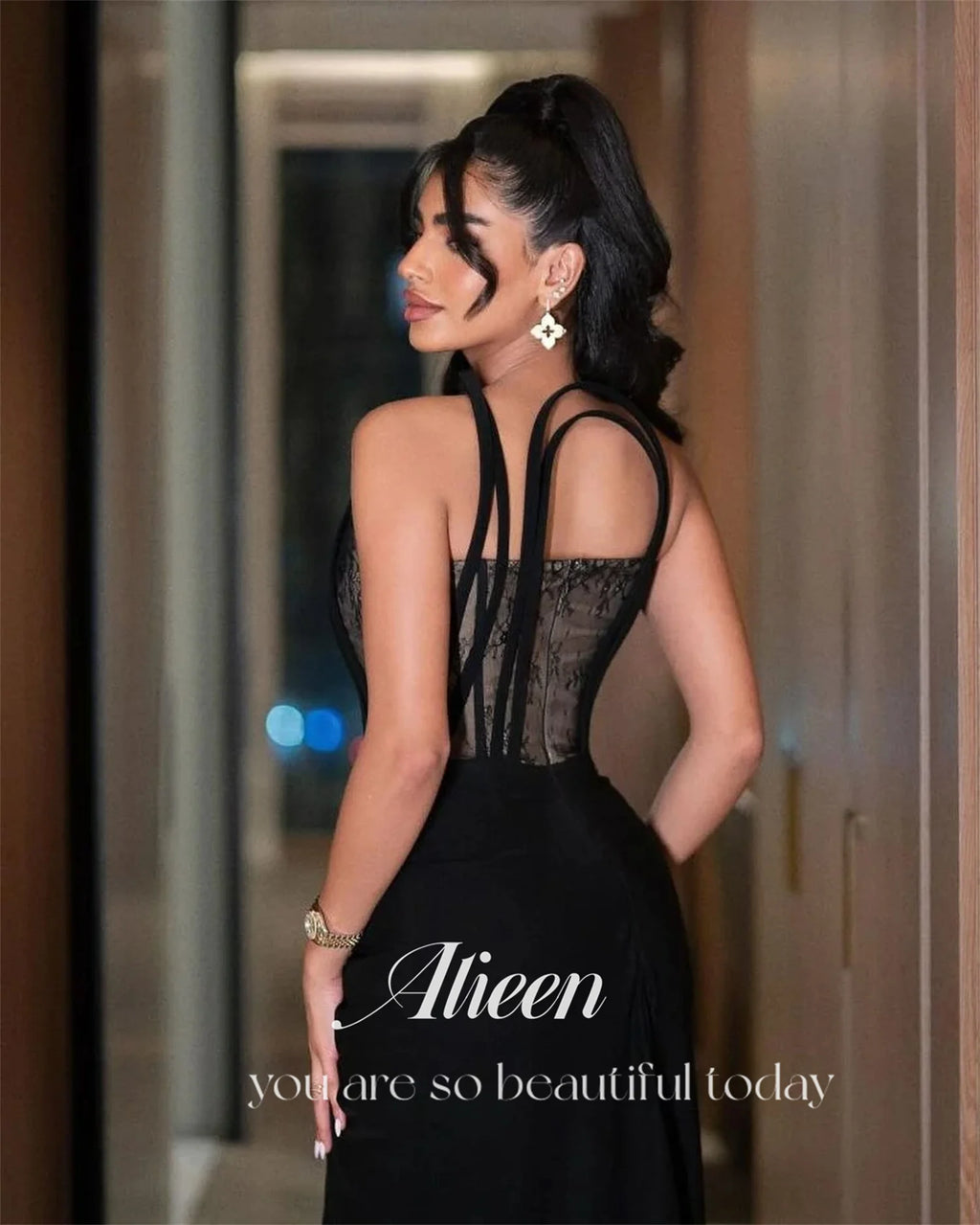 Aileen Customized Elegant Evening Dresses for Women Luxury Evening Dresses 2025 New Black Wedding Dress Special Occasions Prom