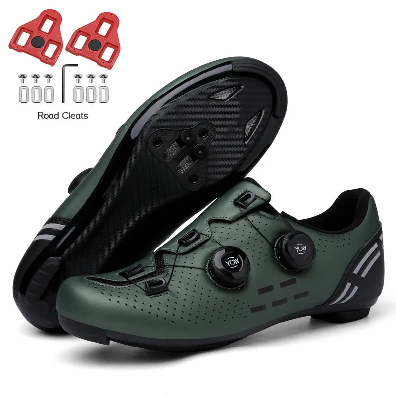 2023 Cycling Sneaker Mtb with Cleats Men Carbon Sports Speed Bike Shoes Women Mountain Racing Flat SPD Road Cycling Footwear