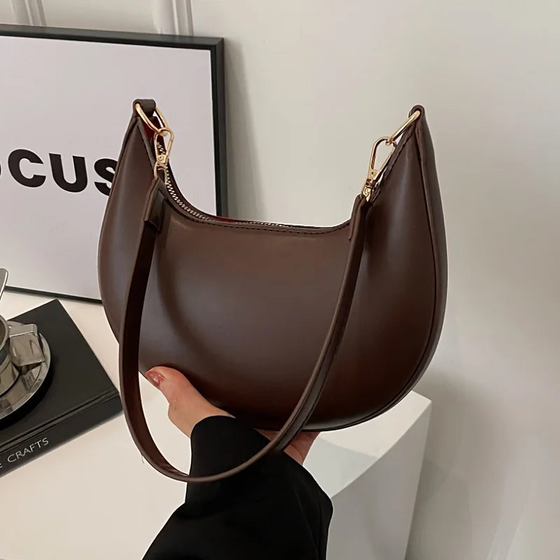 Women's Bag Shoulder Bags Women Moon-shaped Baseball NEW Fashion Luxury Women's Single Shoulder Bag