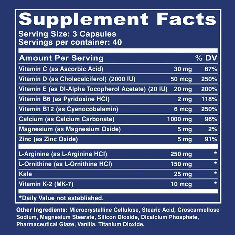 Pslalae Prime Height — Advanced Bone & Growth Support (120 Capsules)