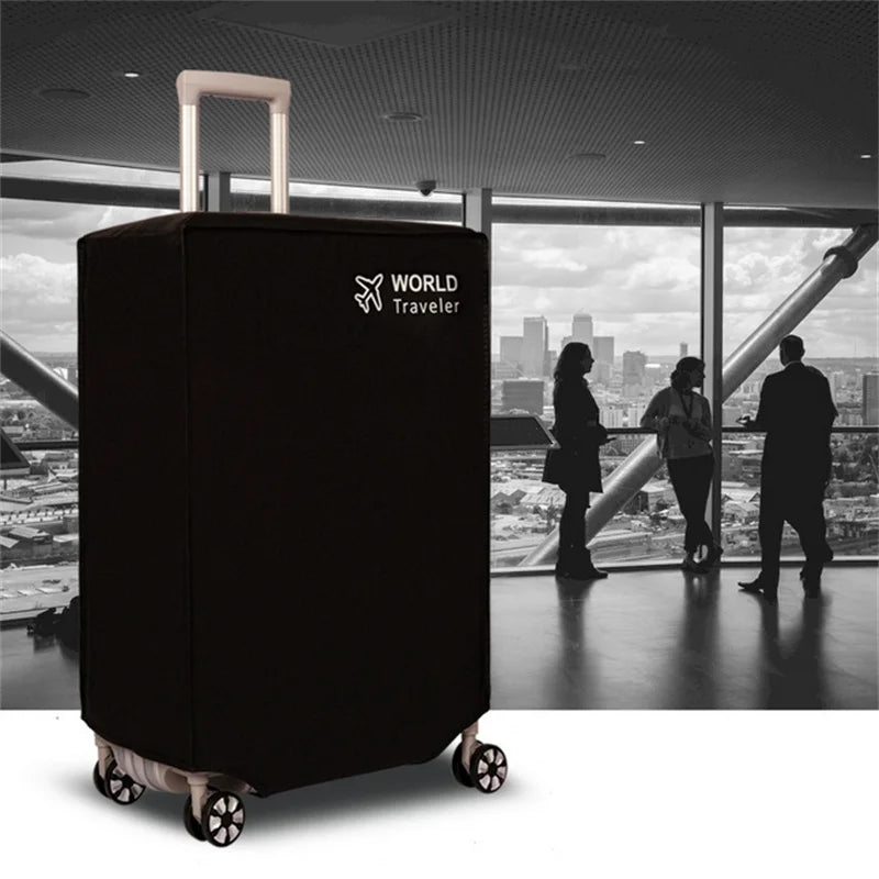 20/24/26/28/30inch Black Anti-scratch Luggage Protector Cover Non-woven Luggage Cover Dustproof Trolley Suitcase Wear-resistant
