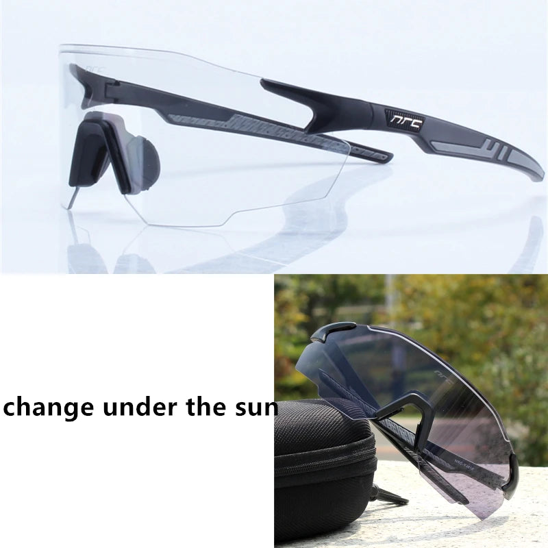 NRC Men Cycling Sunglasses UV400 TR90 Sports Bicycle Glasses MTB Mountain Bike Fishing Hiking Riding Eyewear for Women sport