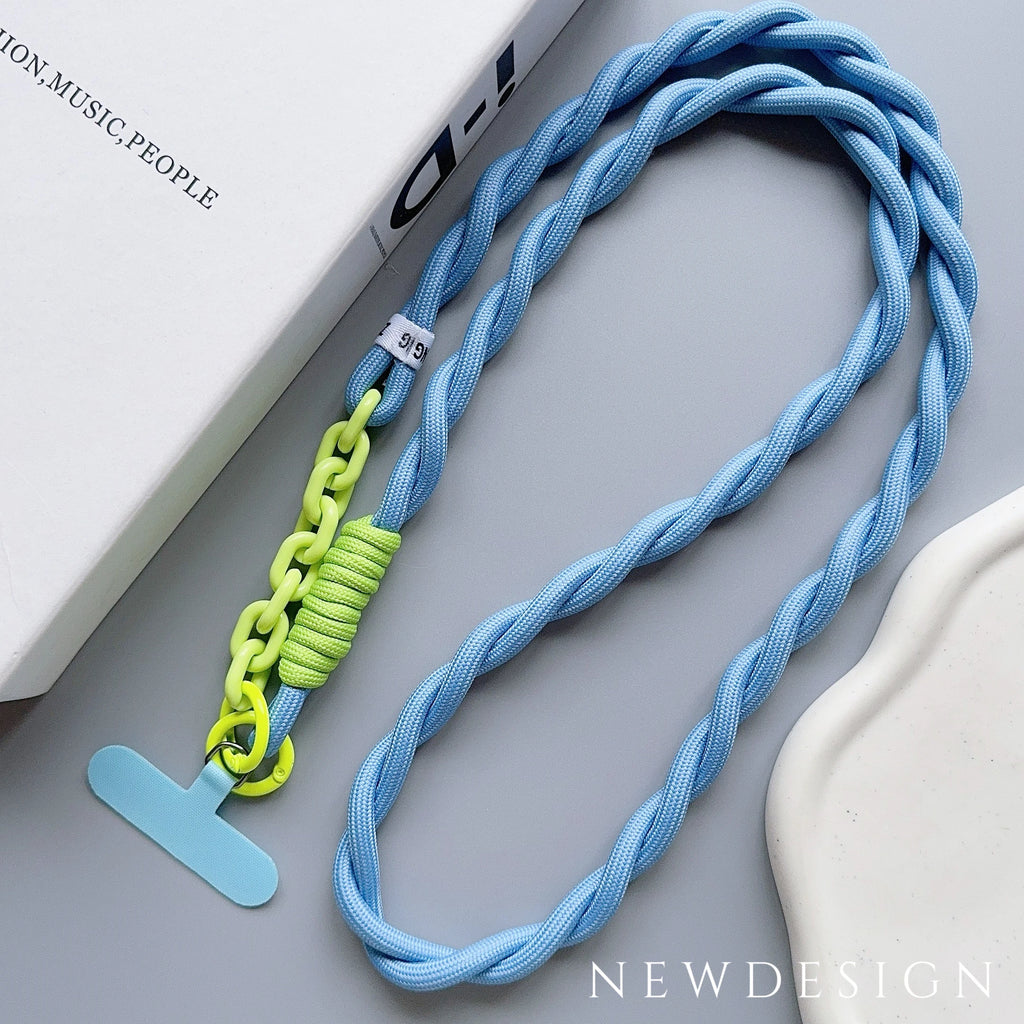 Cute Phone Lanyard Diameter Outdoor Universal Case Acrylic Crossbody Shoulder Card Neck Cord Clip Hang Anti-lost Wrist Strap