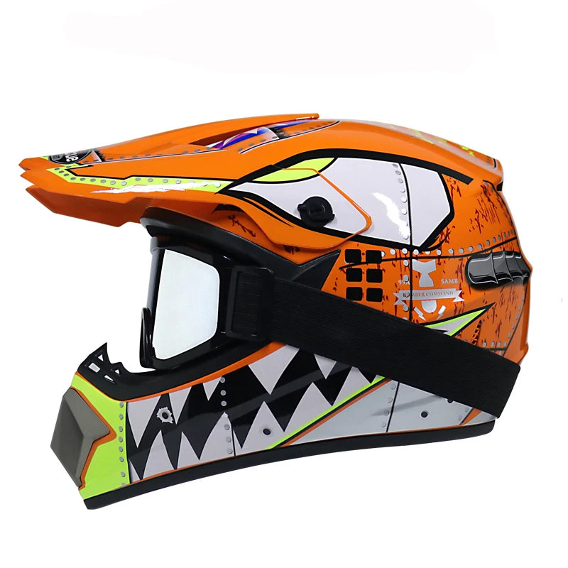 ORZ Kids Motocross Helmet | DOT-Certified Off-Road & Downhill Helmet for Children