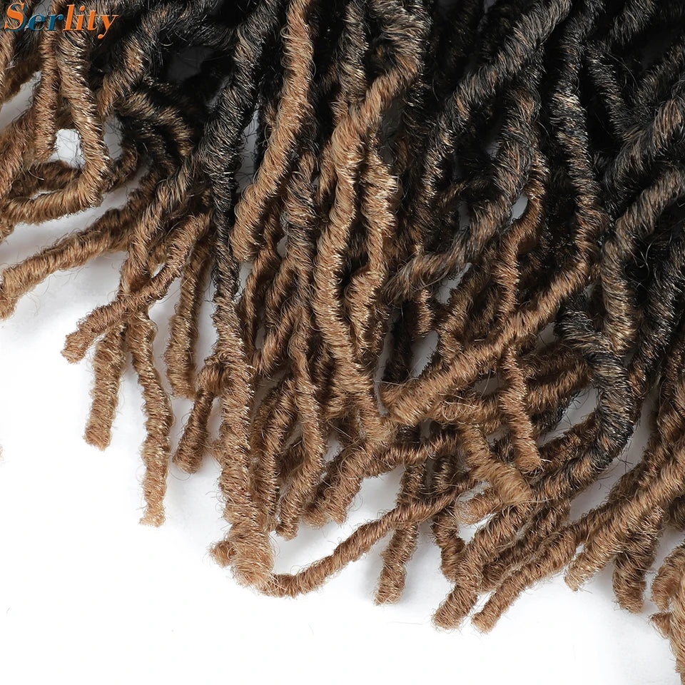 Serlity Faux Locs Extensions — 36"/24"/18" Soft Goddess Dreadlocks Crochet Hair