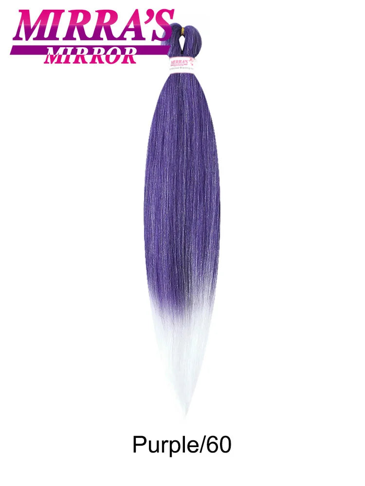 Synthetic Pre Stretched Braiding Hair Easy To Make Senegalese Box Braid Natural Soft Hair Bundles Blue Red Yellow Pink Braids