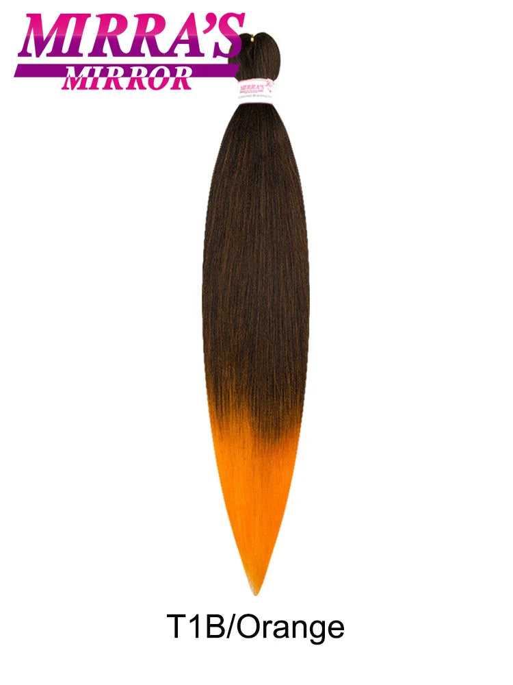 Synthetic Pre Stretched Braiding Hair Easy To Make Senegalese Box Braid Natural Soft Hair Bundles Blue Red Yellow Pink Braids