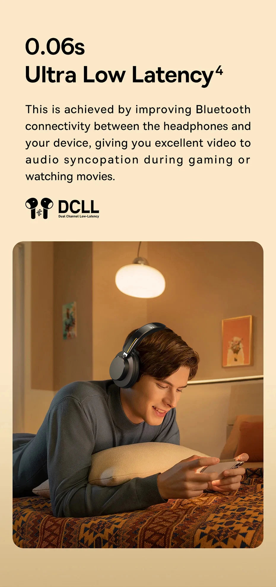 ANIVIA ANC500 Over-Ear Headphones — Hybrid ANC, BT 5.4, 60-Hour Battery