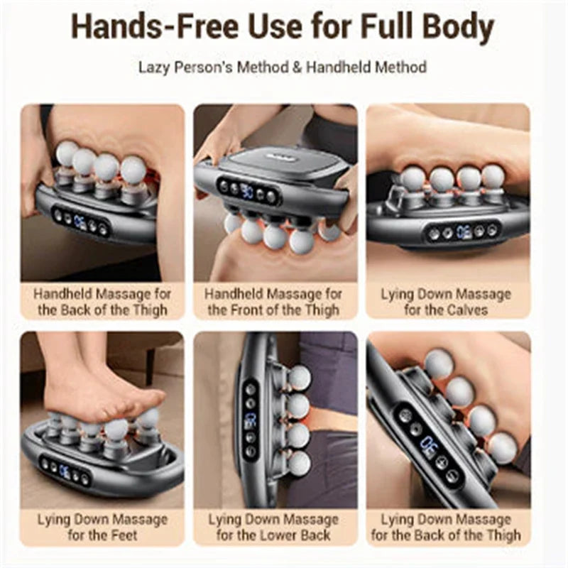Massager Gun Set Deep Tissue Body Fitness Muscle Electric Relax Massager for Back Shoulders Legs Foot 8 or 16 Heads