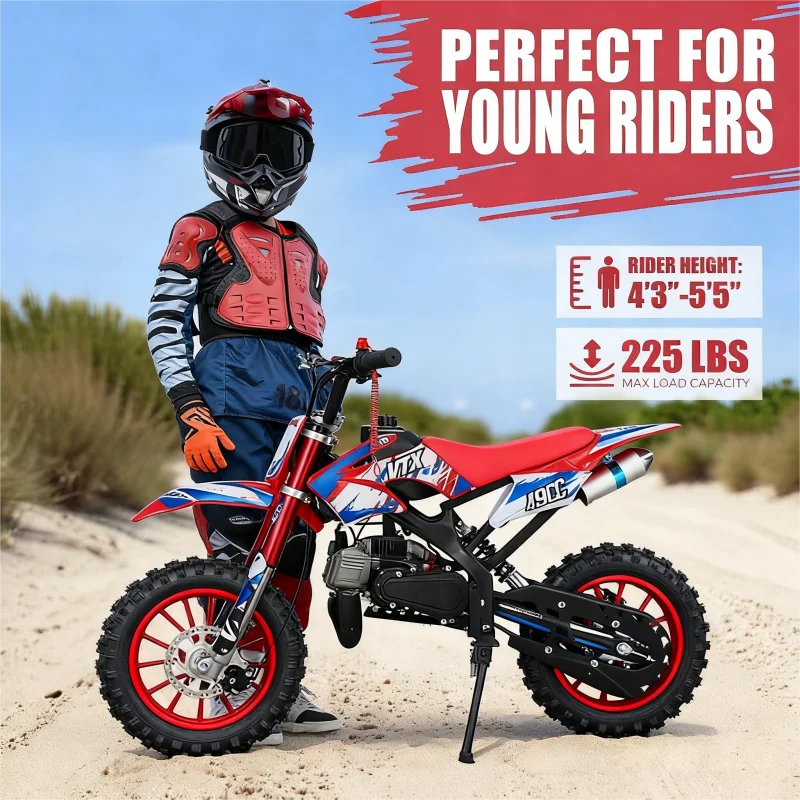 49cc 2-Stroke Off-Road Mini Dirt Bike (35 km/h)