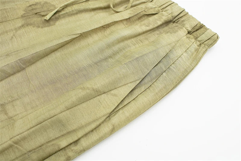 Women's Set 2024 New Fashion Spring Jacquard Loose Ladies Shirt Summer Women Pants Casual Chic Print Set for Women