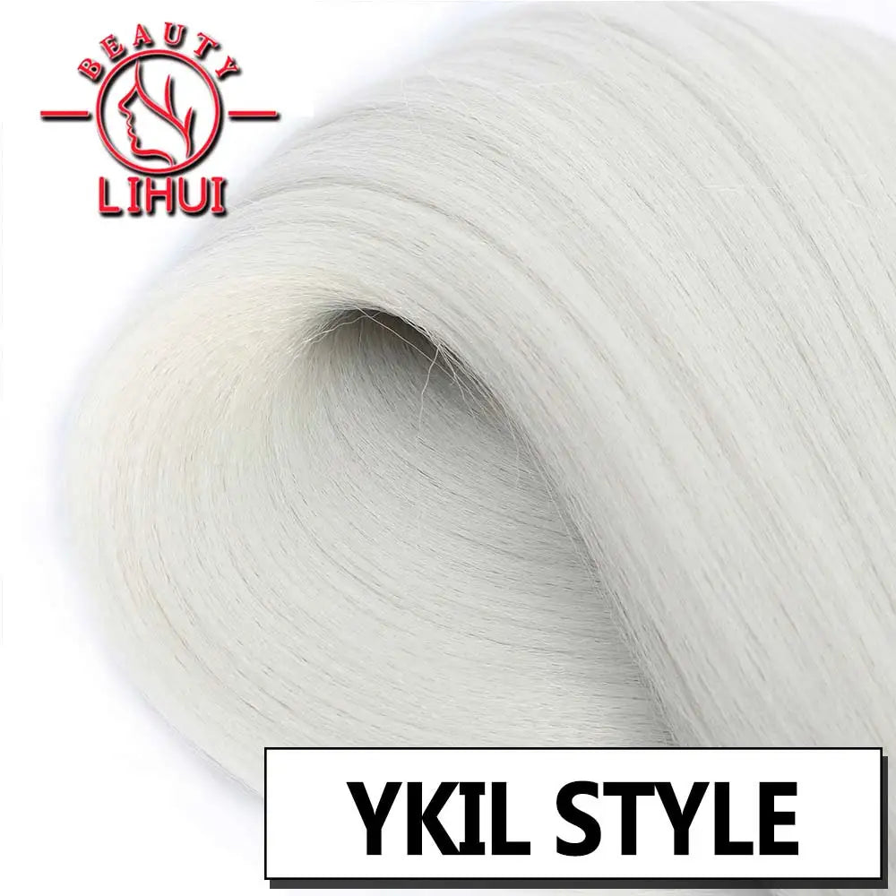 LIHUI Pre-Stretched Jumbo Braids — 26" 90 g Synthetic (Red/Pink, Frosted Colors)