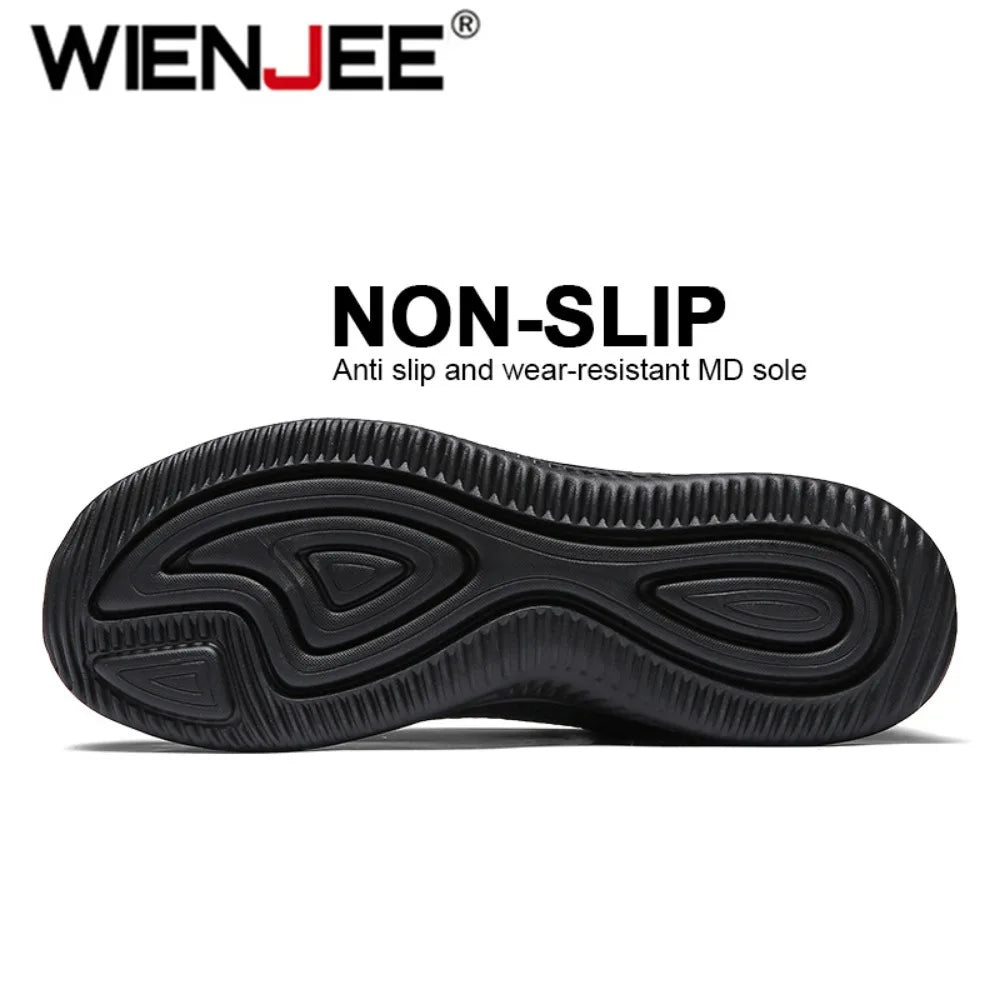 Men Running Walking Knit Shoes Fashion Casual Sneakers Breathable Sport Athletic Men Sneakers Casual Shoes Big Size 36-48