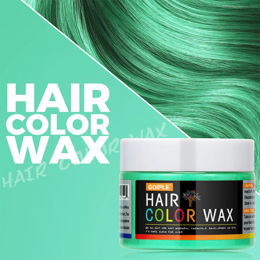 Valentine's Day Hair Color Wax for Men & Women Hair Clay Fashion One-Time Temporary Styling Dye Cream Easy Wash Hair Beard Color