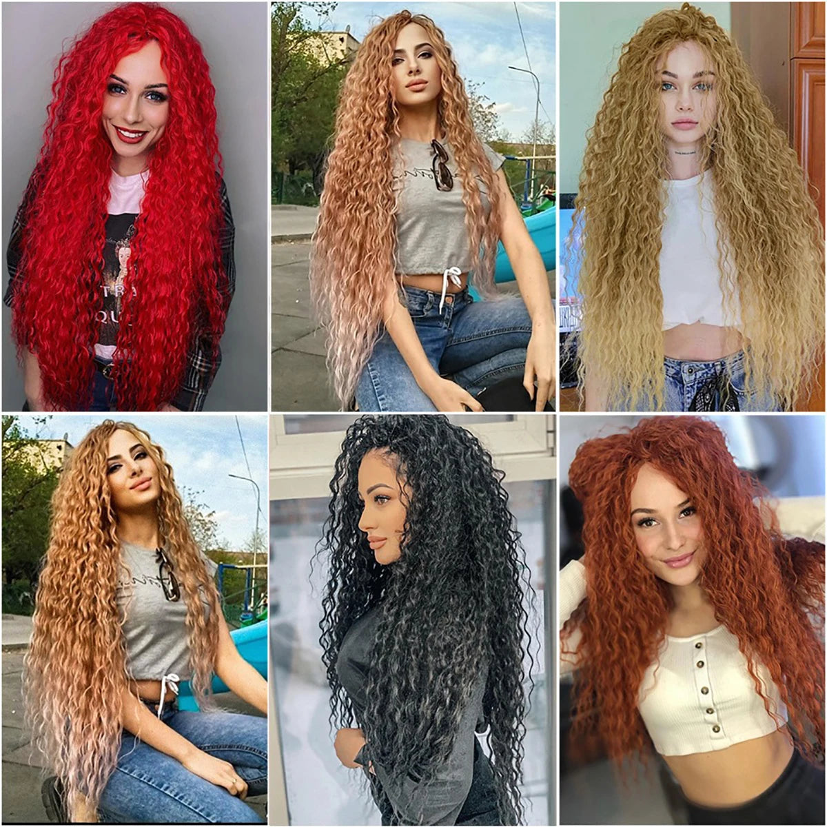 32 Inch Synthetic Pre Stretched Deep Wave Crochet Hair Yaki Ombre Braiding Hair High Temperature Fiber Extensions for Women