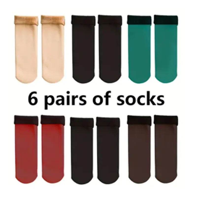 Women’s Thick Knit Mid-Tube Cotton Dress Socks — Solid Color, Soft & Warm Everyday Wear