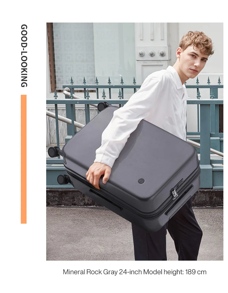 Mixi New Design Puristic Expandable Travel Luggage TSA Lock Lightweight Large Capacity PC Suitcases Spinner Wheels 20 24 26Inch