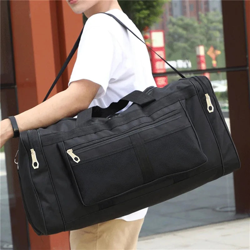 Travel Bag Large Capacity Handbag Portable Outdoor Carry Luggage Convenient Practical Male's Weekend Duffle Bags Random Letters