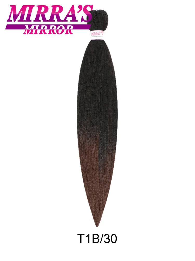 Synthetic Pre Stretched Braiding Hair Easy To Make Senegalese Box Braid Natural Soft Hair Bundles Blue Red Yellow Pink Braids