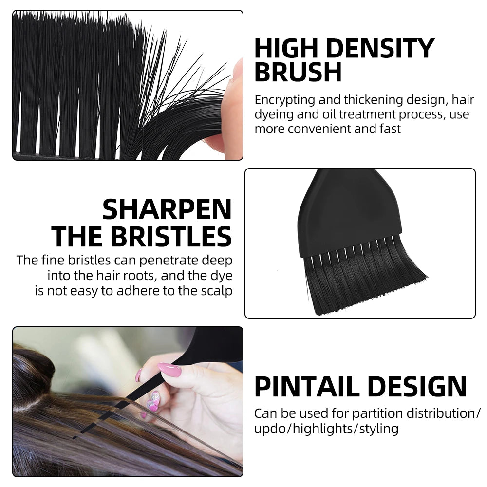 Arc Shaped Dye Hair Brush Salon Non-slip Color Cream Brush Hair Coloring Brush Hair Dye Applicator Dust Brush Styling Accessorie