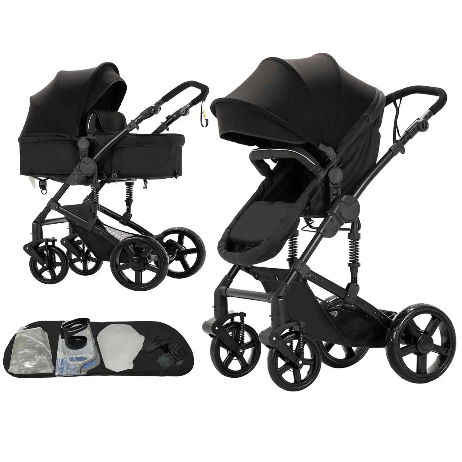 Stroller,Baby stroller,baby accessories,baby cars,Stroller 3 in 1,Convertible Bassinet Push,Light stroller,2 in 1 Baby Stroller,