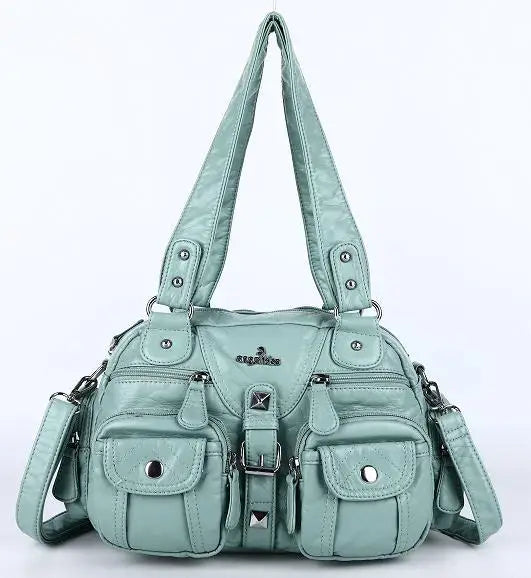 Angel kiss Women Handbags Satchel Top-handle Handbag PU Shoulder Bag Dumpling Pack Give Gifts Shoulder Bags Phone Money Pack