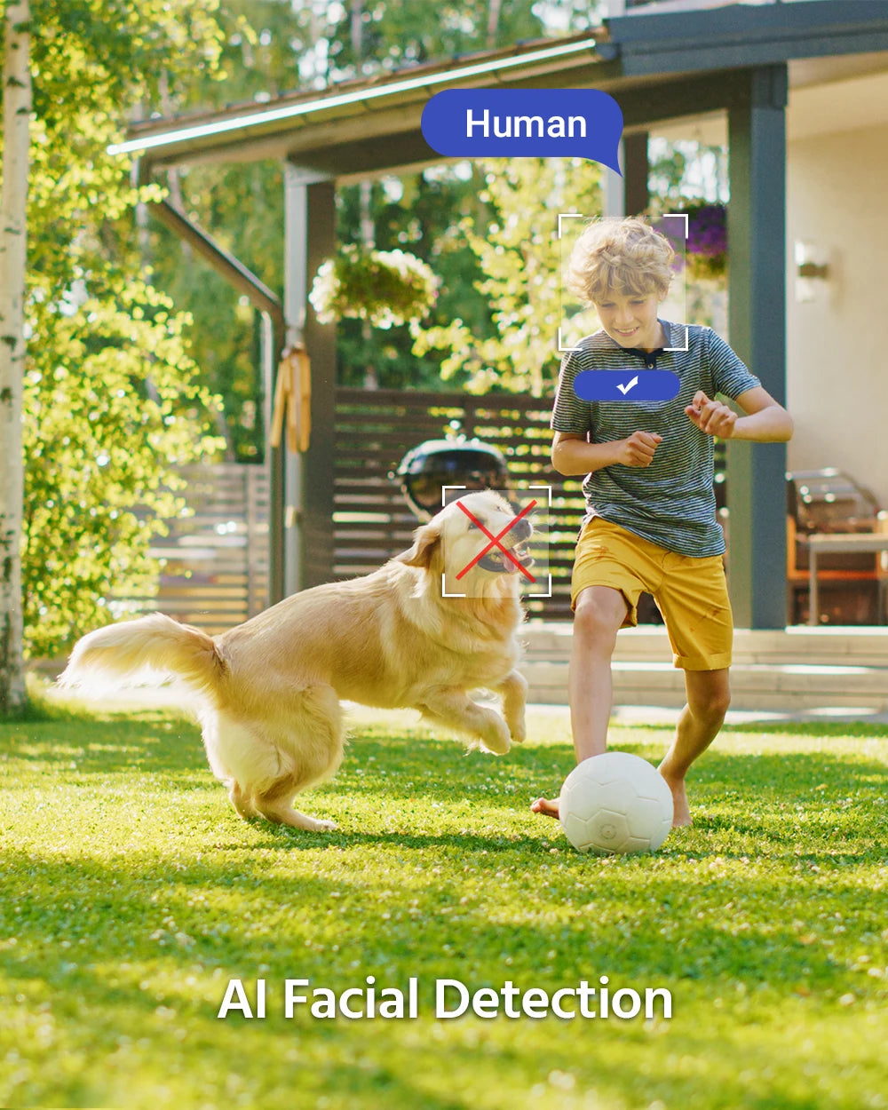 ANNKE Smartest 4MP Super HD PTZ Camera Security POE Camera 4X Optical Zoom Surveillance IP Camera With AI Detection Audio Record