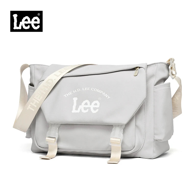 LEE Fashion Waterproof Large Crossbody Shoulder Bag Women Male Flip Laptop Messenger Bag Teenagers College Satchel School Bag