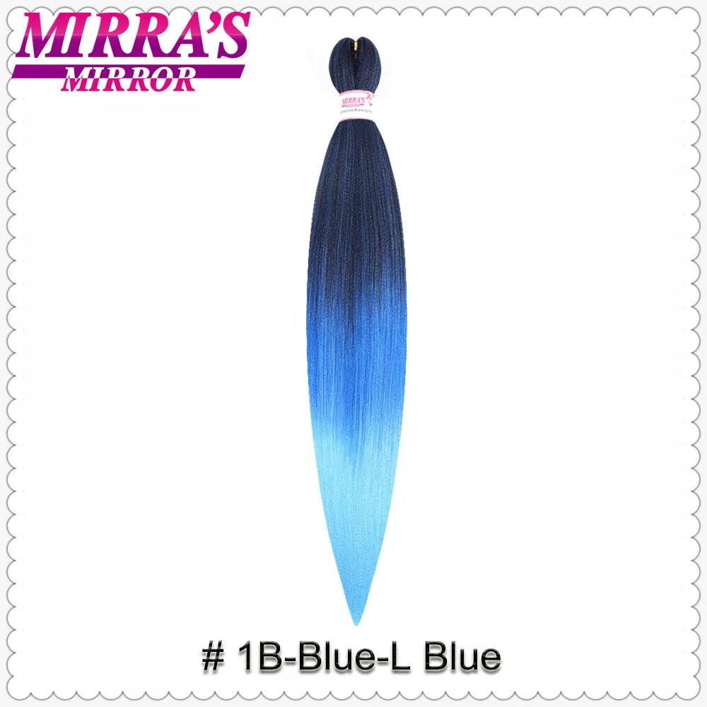 Corlorful Synthetic Jumbo Braids Hair Extensions 28 Inch Braiding Hair Pre Stretched Yellow Blue Green Red Pink Purple Braids